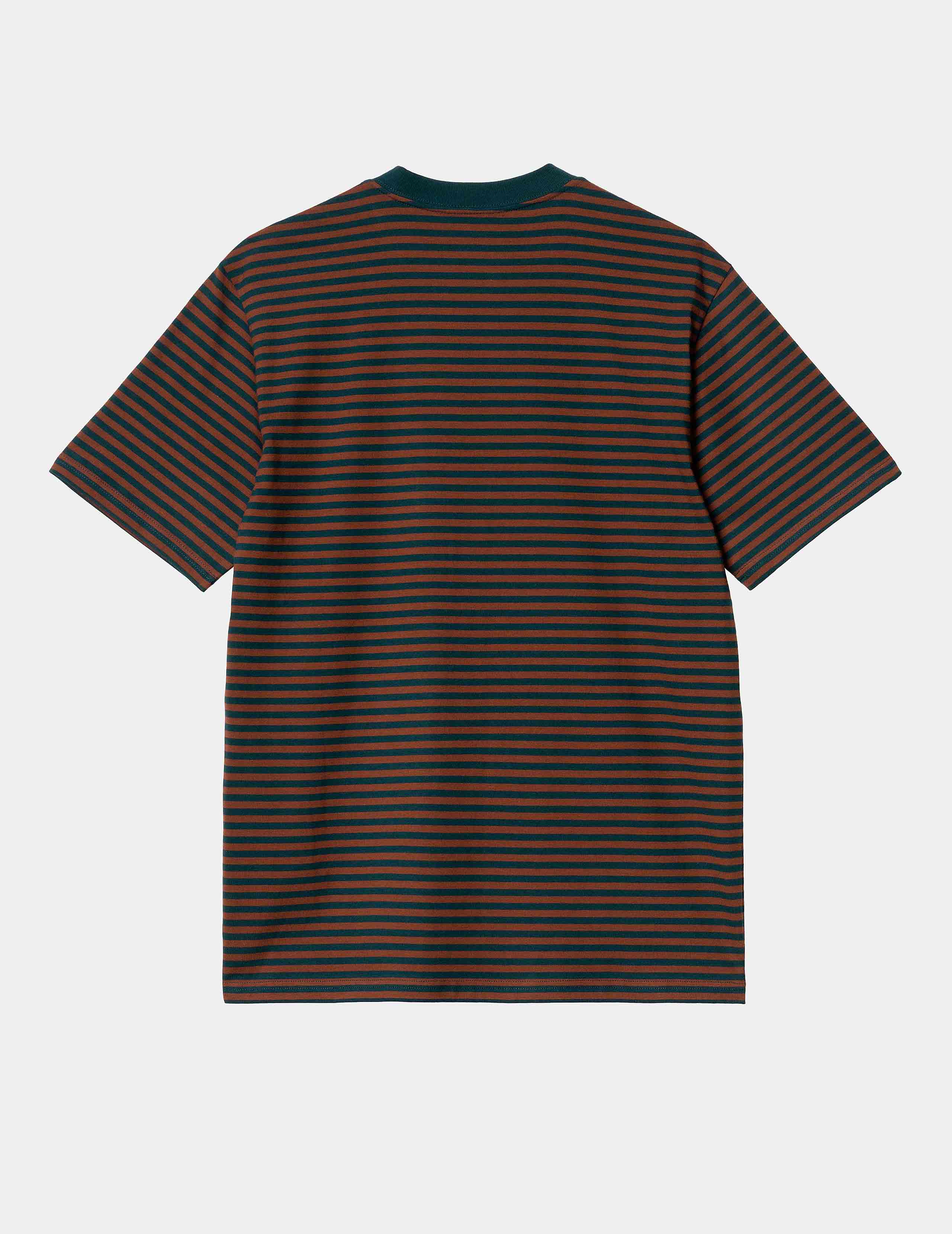 Camiseta CARHARTT WIP VERNER POCKET - Duck Blue / Offroad