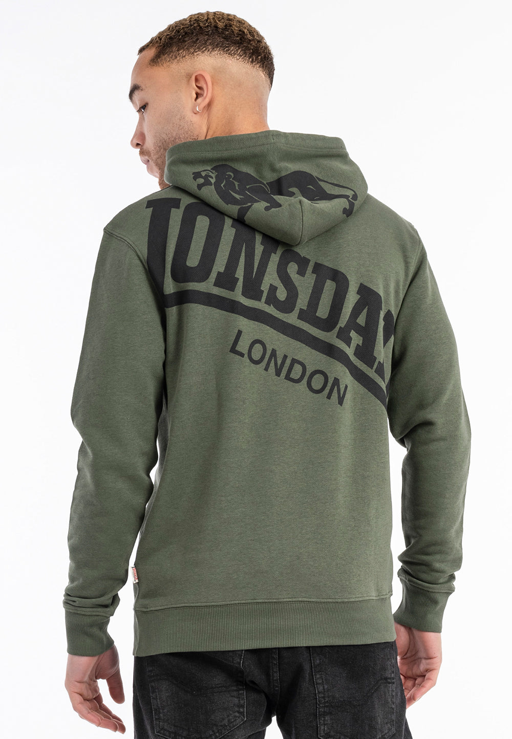 Sudadera Capucha LONSDALE MAYWICK - Olive/Black