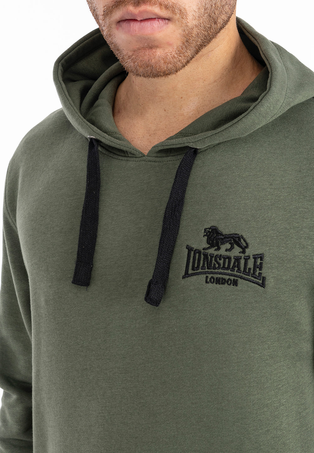 Sudadera Capucha LONSDALE MAYWICK - Olive/Black