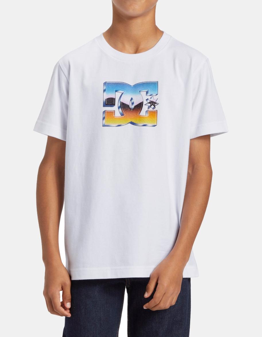 Camiseta JR DCSHOES CHROME - White