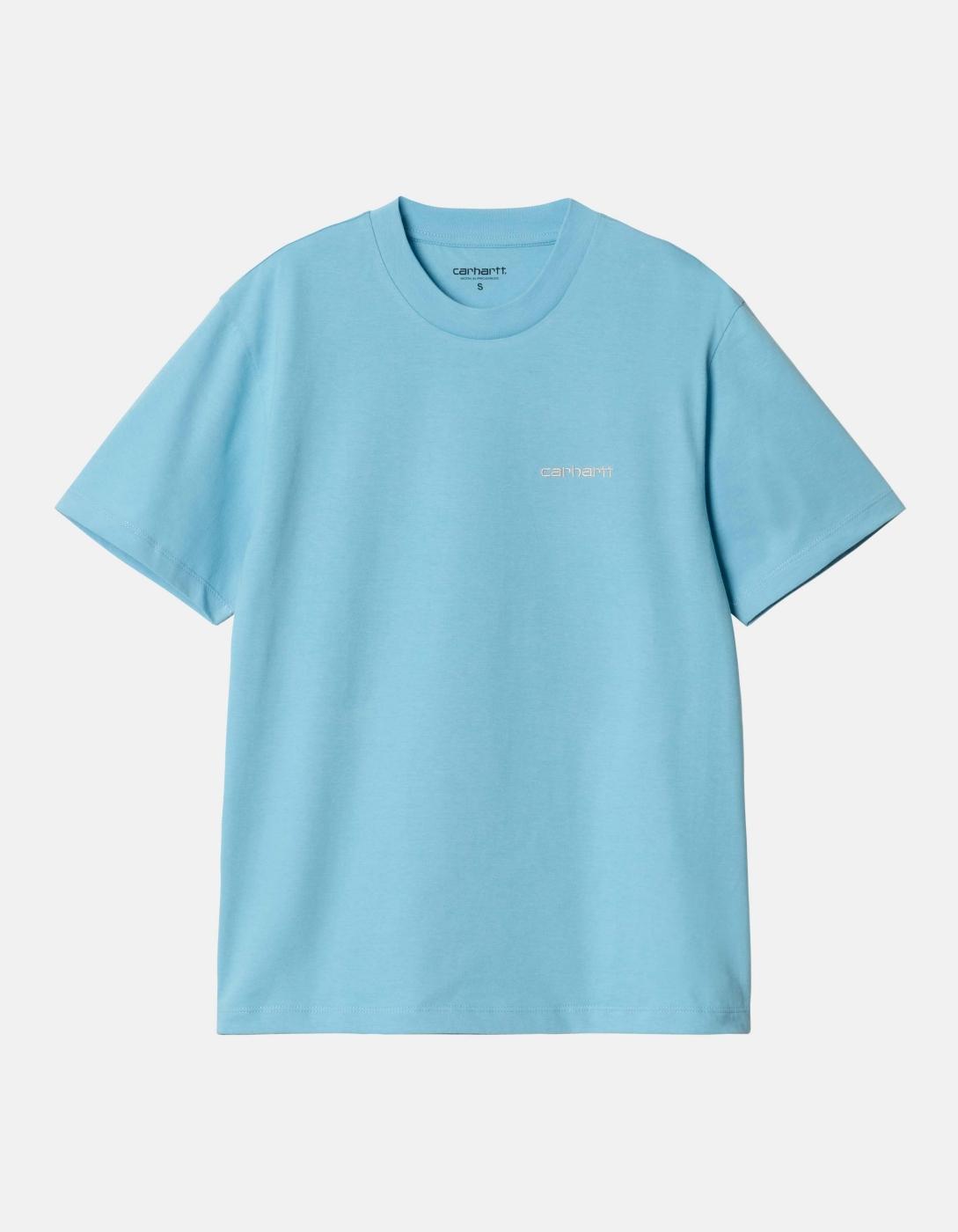 Camiseta CAMISETA WIP W' SCRIPT EMBROIDERY - Bluebird/FleurD