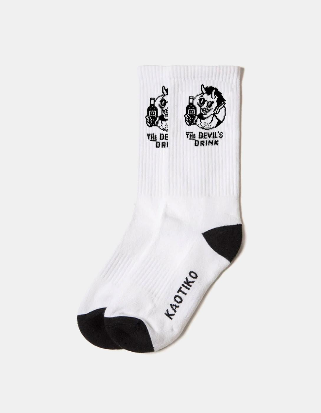 Calcetines KAOTIKO DEVIL DRINKS - White