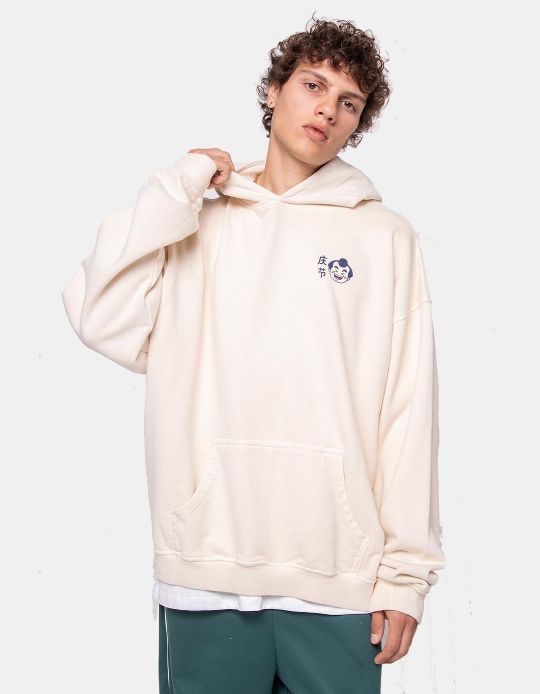 Sudadera Cap. KAOTIKO WASHED OISHI RAMEN - Bone