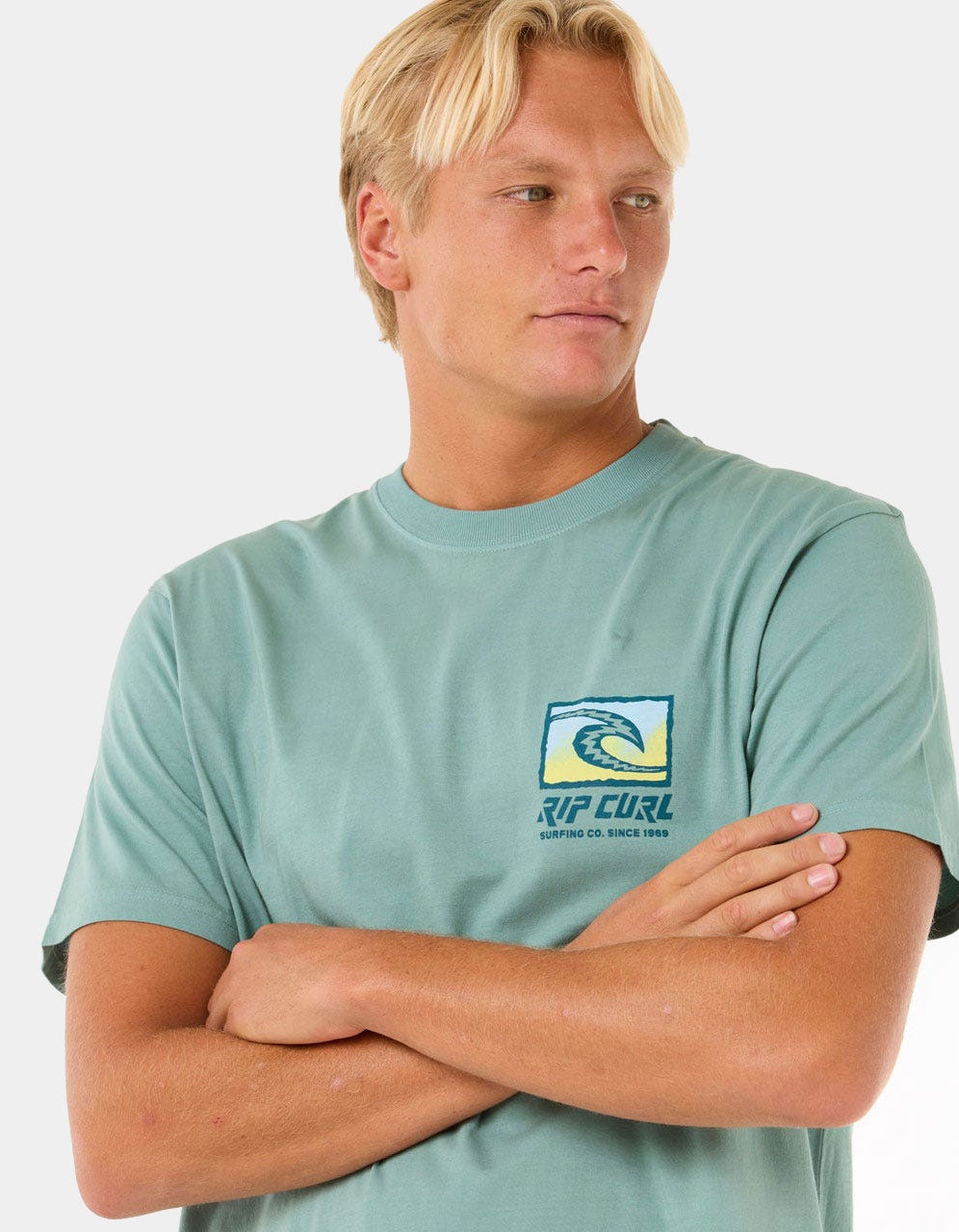 Camiseta RIP CURL RAW ENERGY TRAD - Blue Lagoon