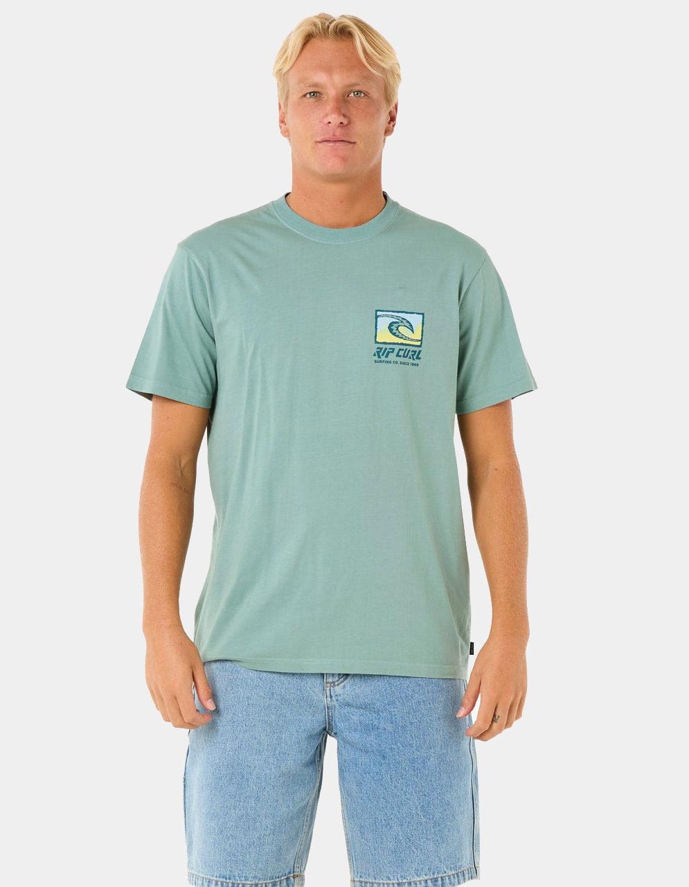 Camiseta RIP CURL RAW ENERGY TRAD - Blue Lagoon