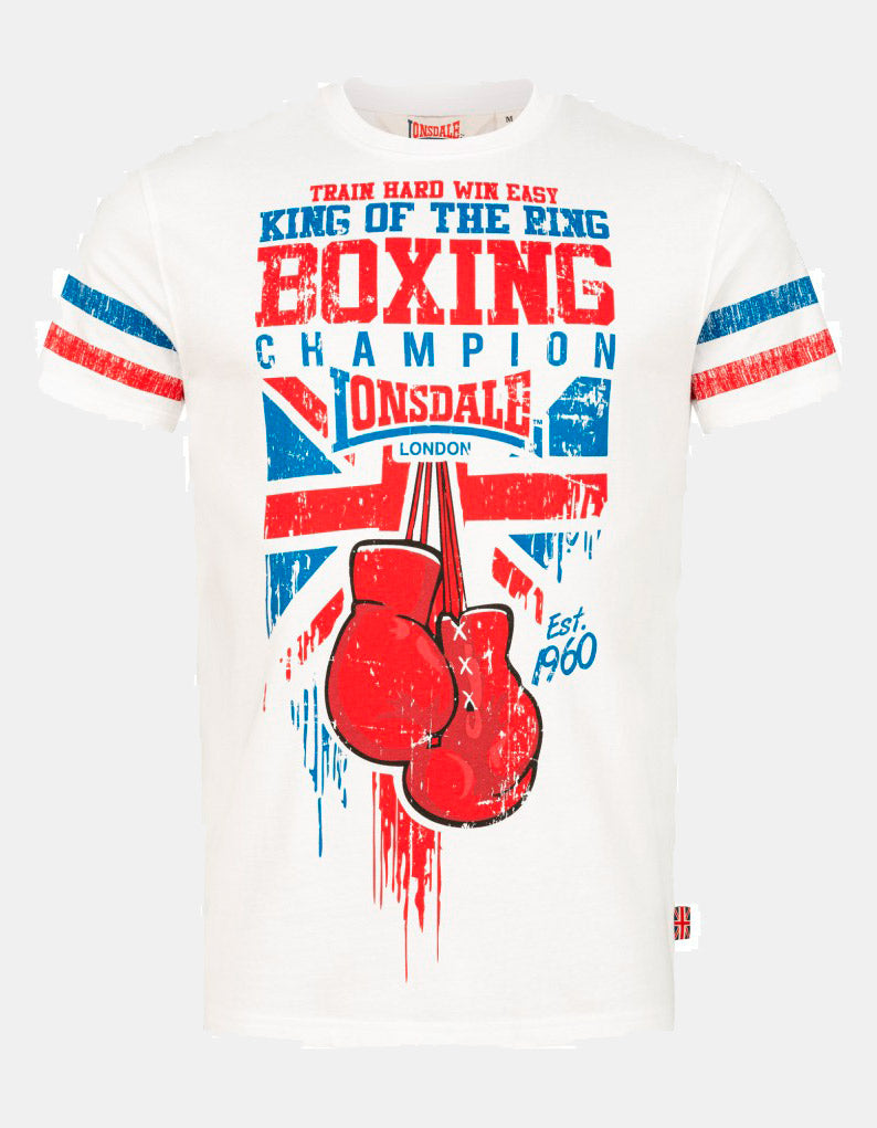 Camiseta LONSDALE CRUGMEER - White/Red/Blue