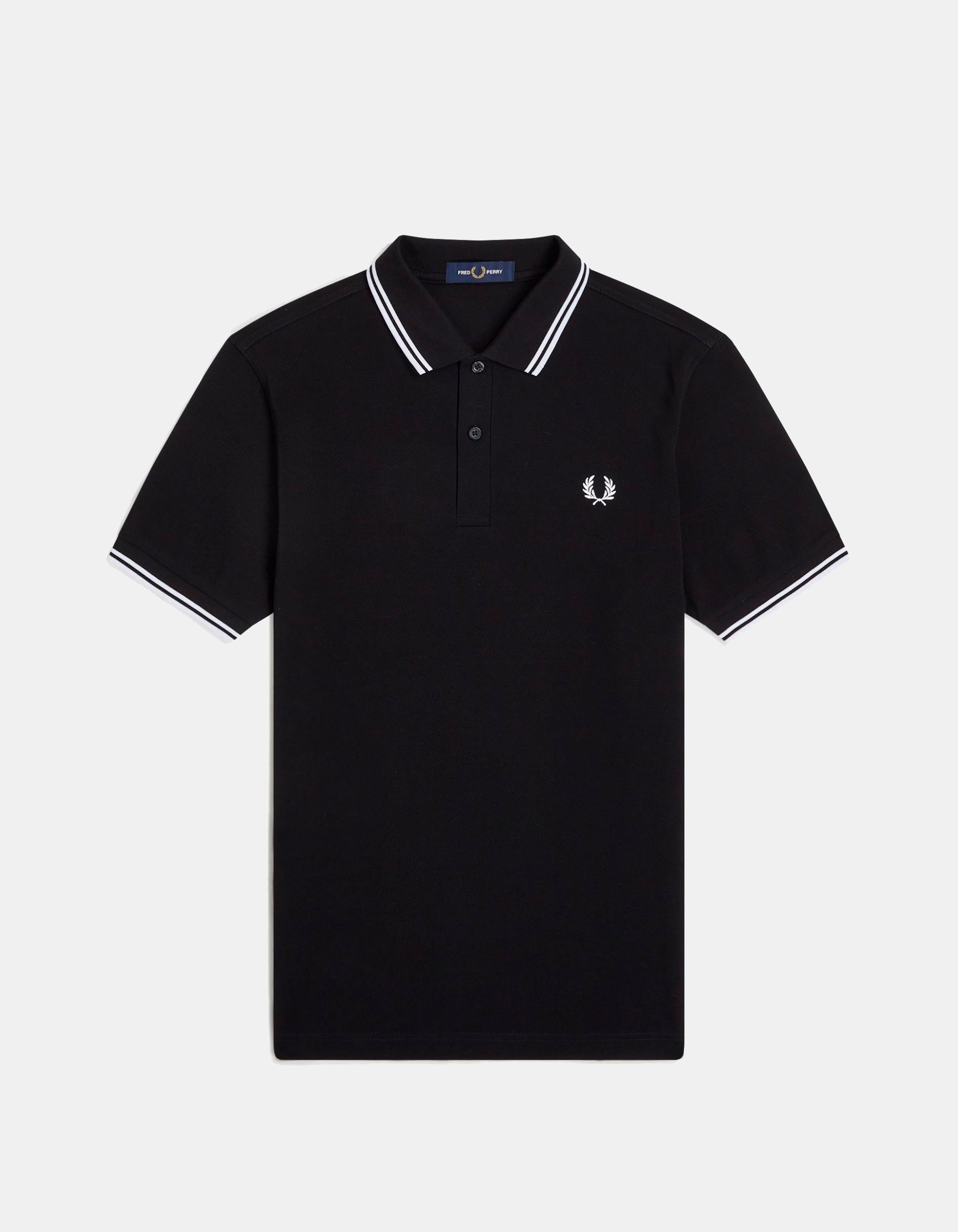 Polo FRED PERRY M3600 - Black/White/White