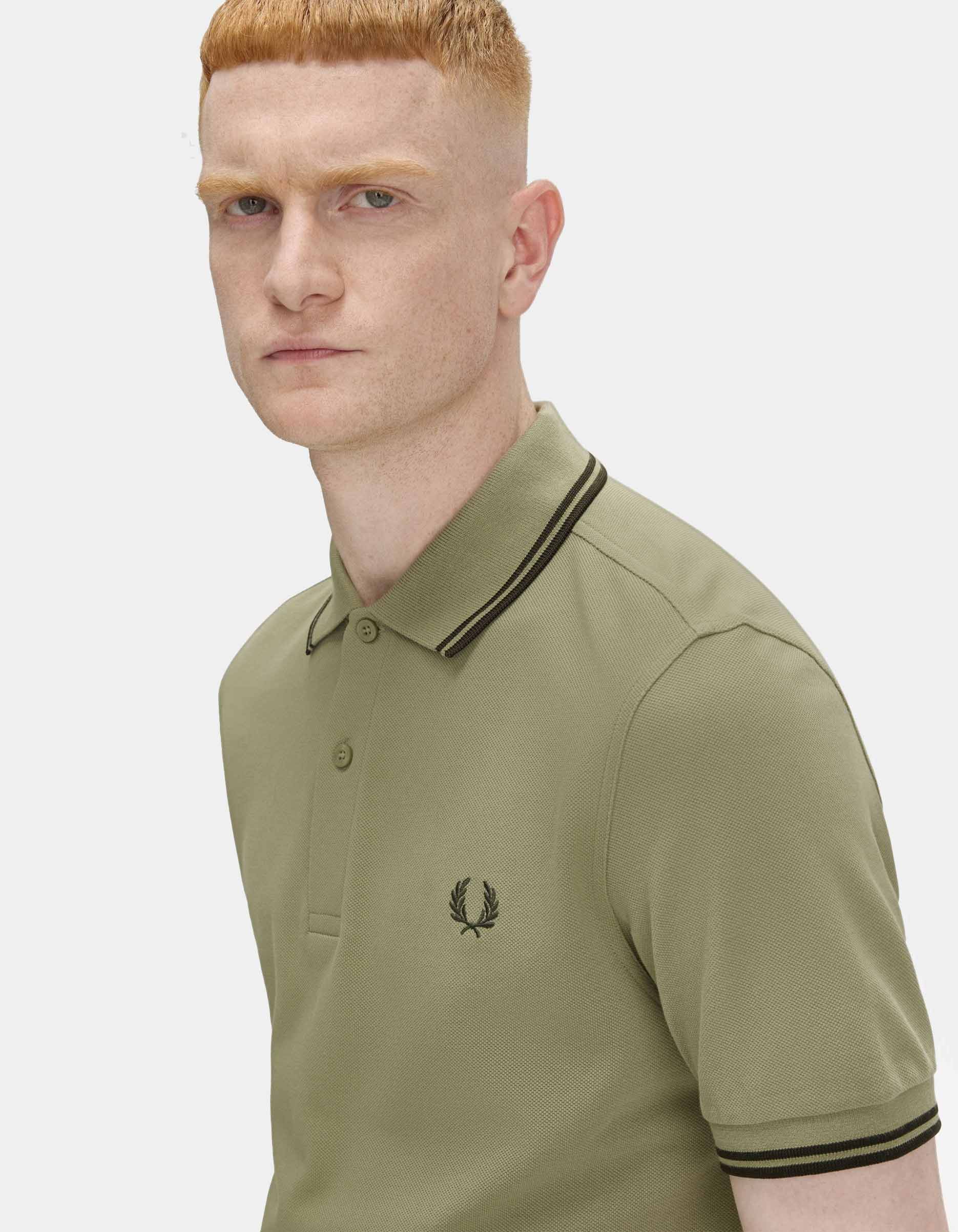 Polo FRED PERRY M3600 - Olive Mint