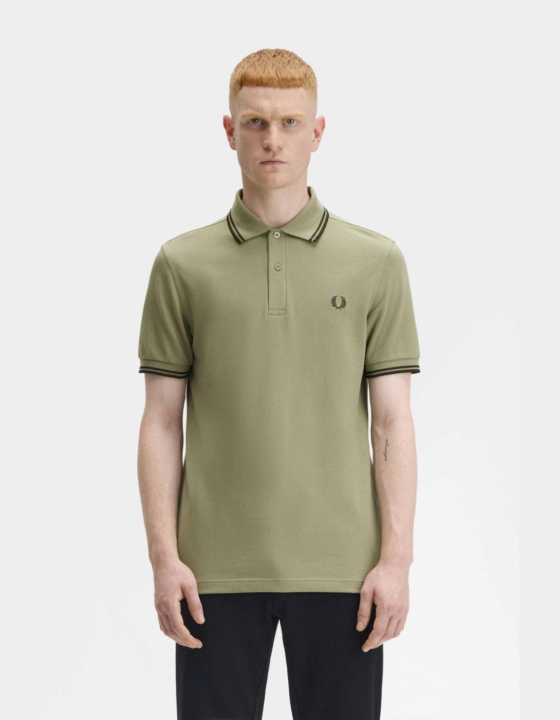 Polo FRED PERRY M3600 - Olive Mint