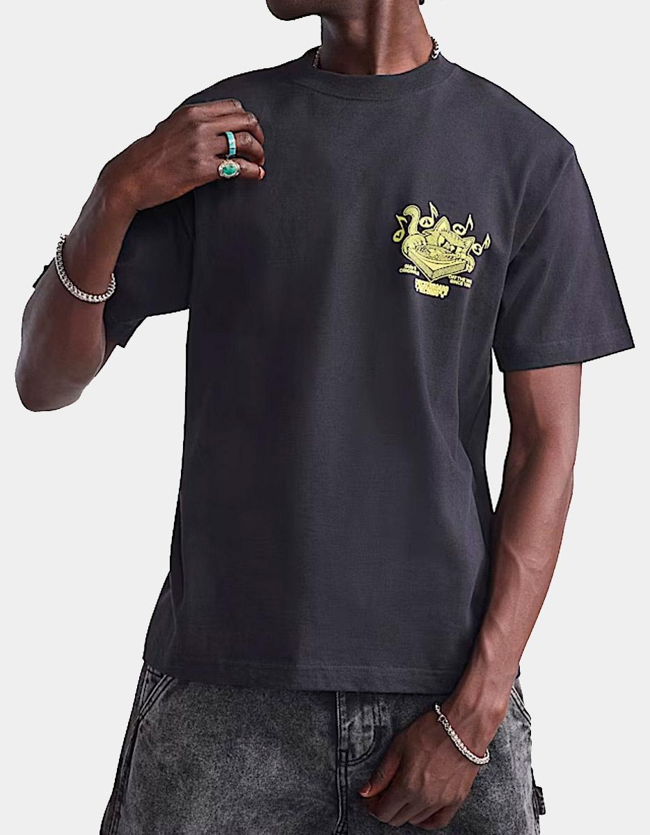 Camiseta VANS SCRATCHED RECORDS - Black