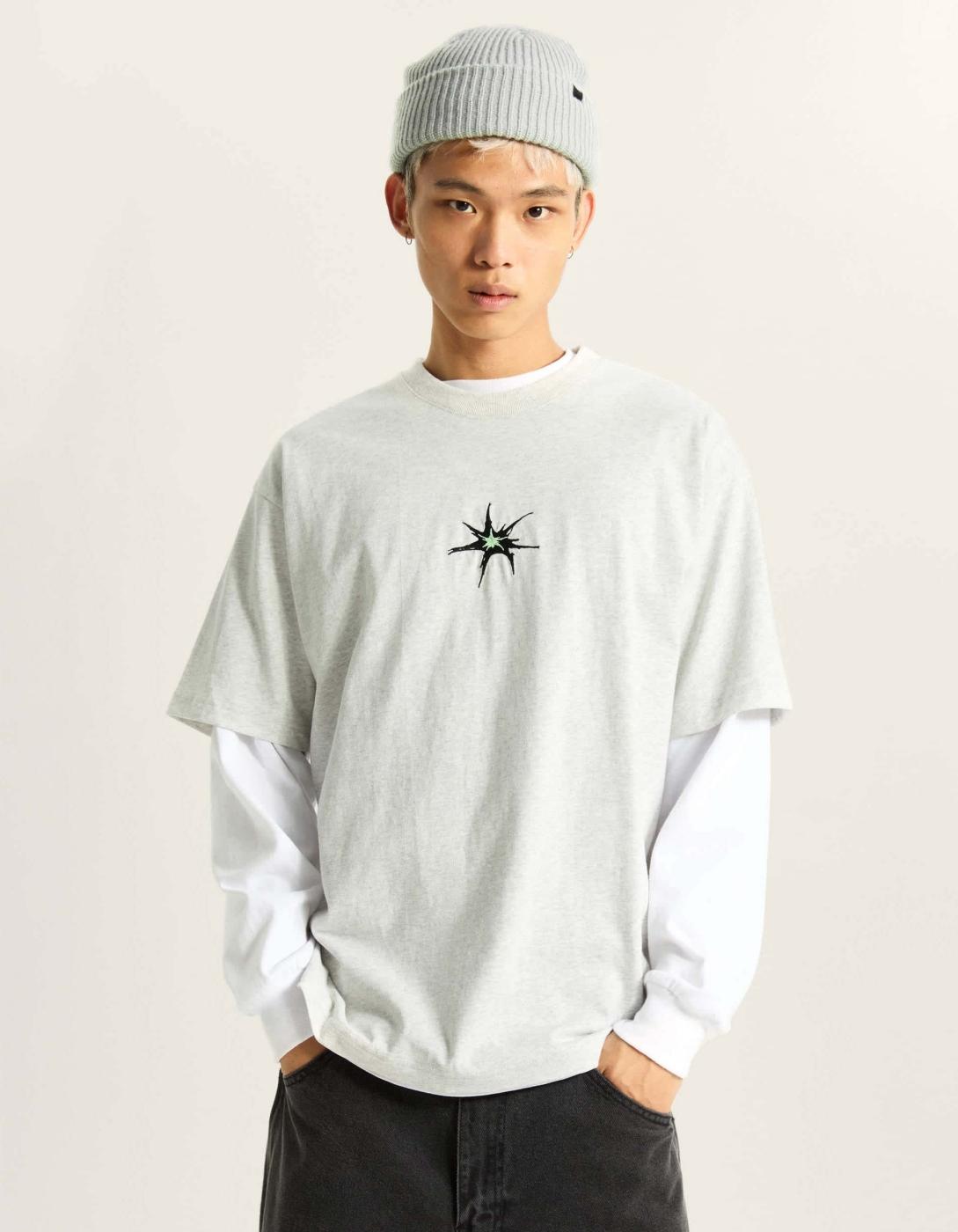 Camiseta VANS SKATE SPLATTER - Ash Heather