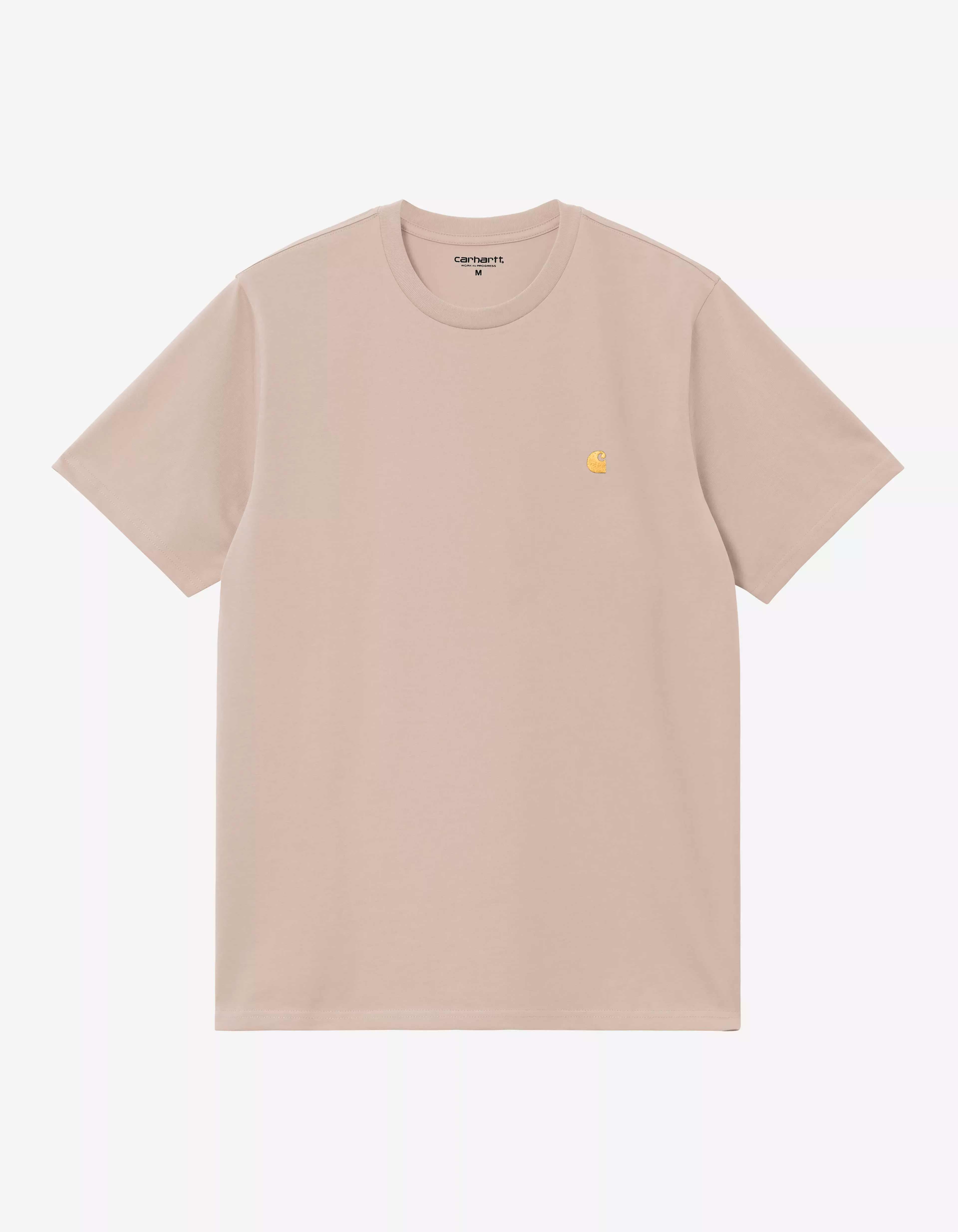 Camiseta CARHARTT WIP CHASE - Fleur De Sel / Gold