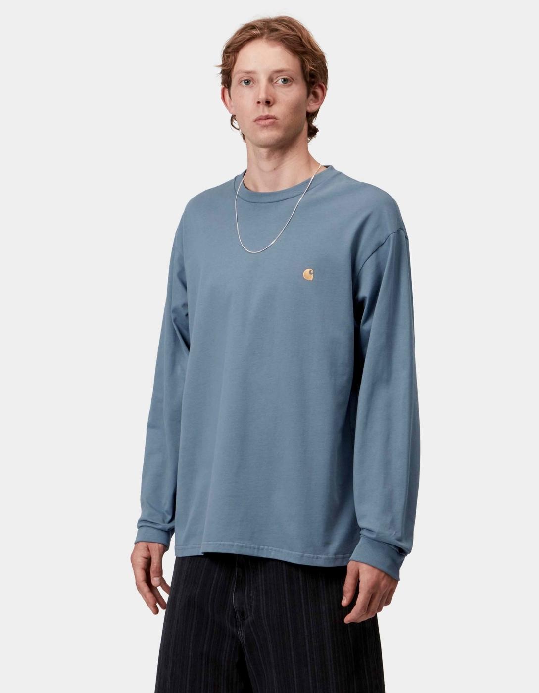 Camiseta Manga Larga CHASE CARHARTT WIP - Angelite / Gold
