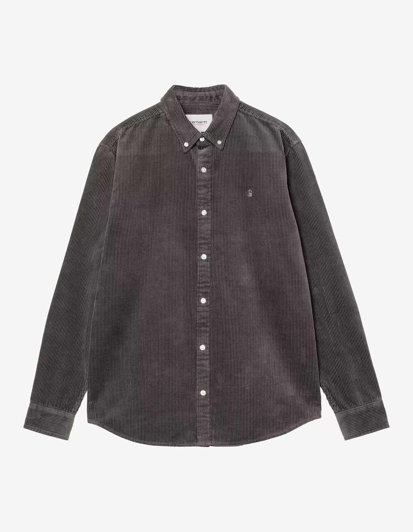 Camisa CARHARTT WIP MADISON CORD - Graphite / Graphite