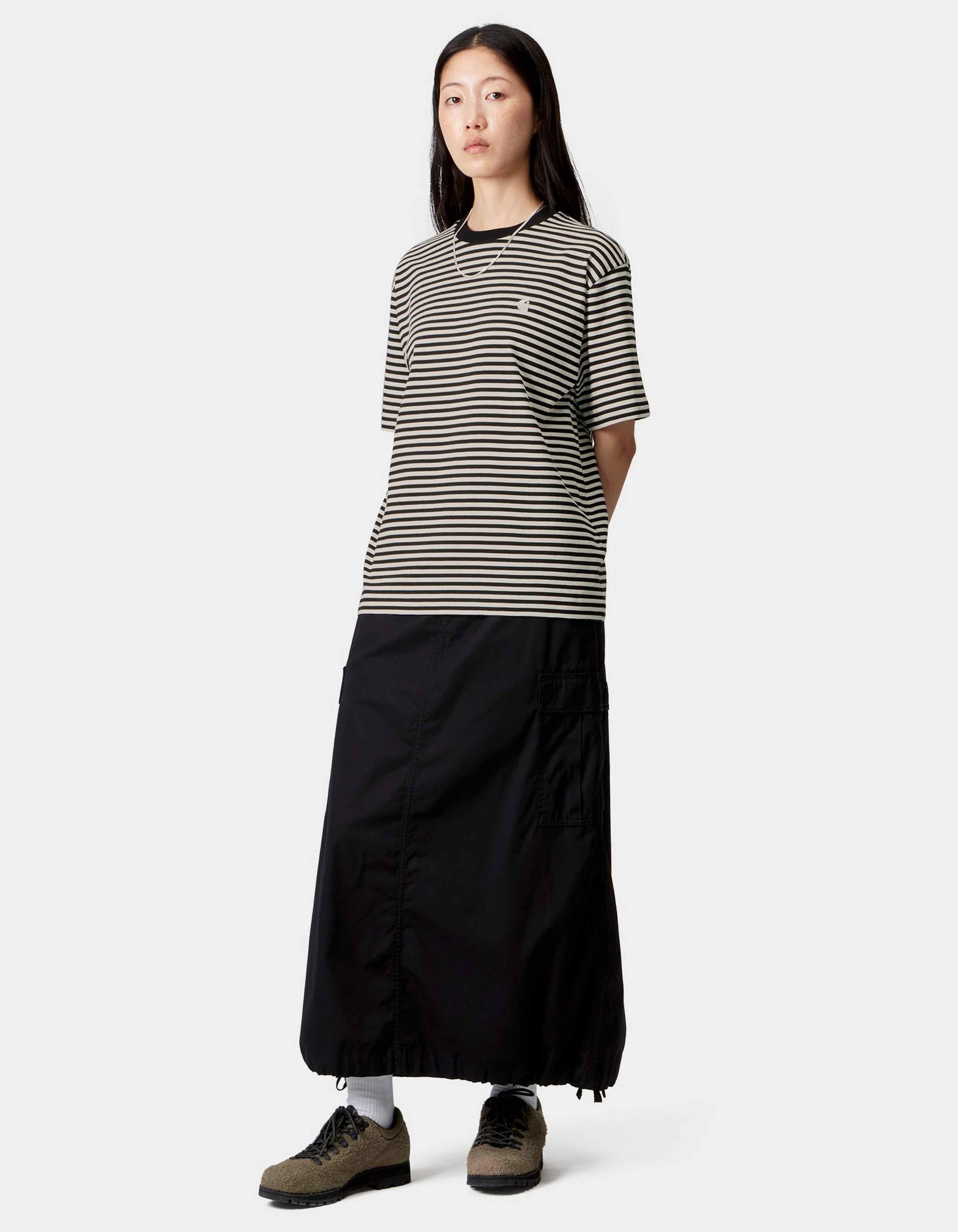 Camiseta W' CARHARTT WIP VERNER - Black / Wax