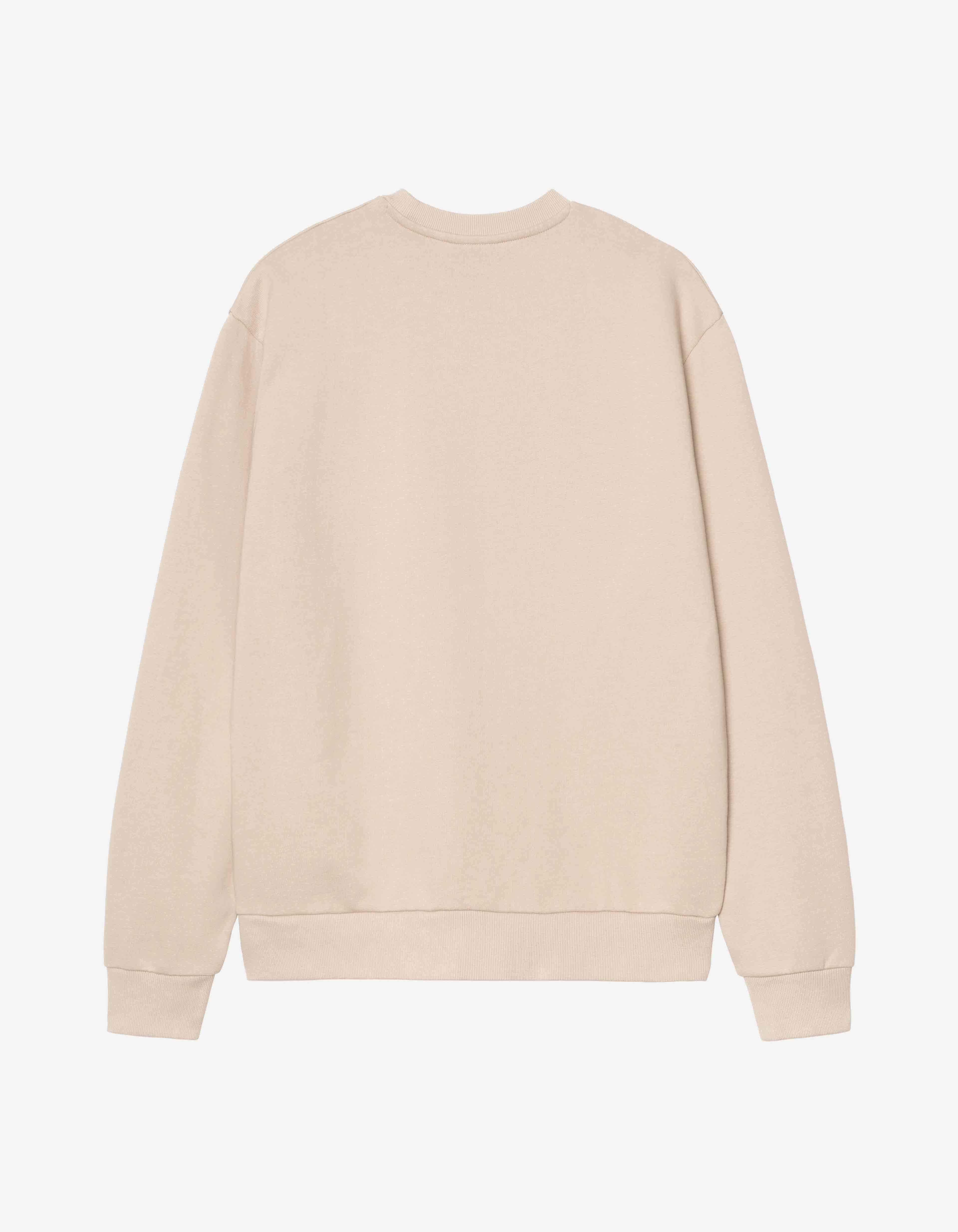 Sudadera Crew CARHARTT WIP SCRIPT EMBROIDERY - Fleur de Sel