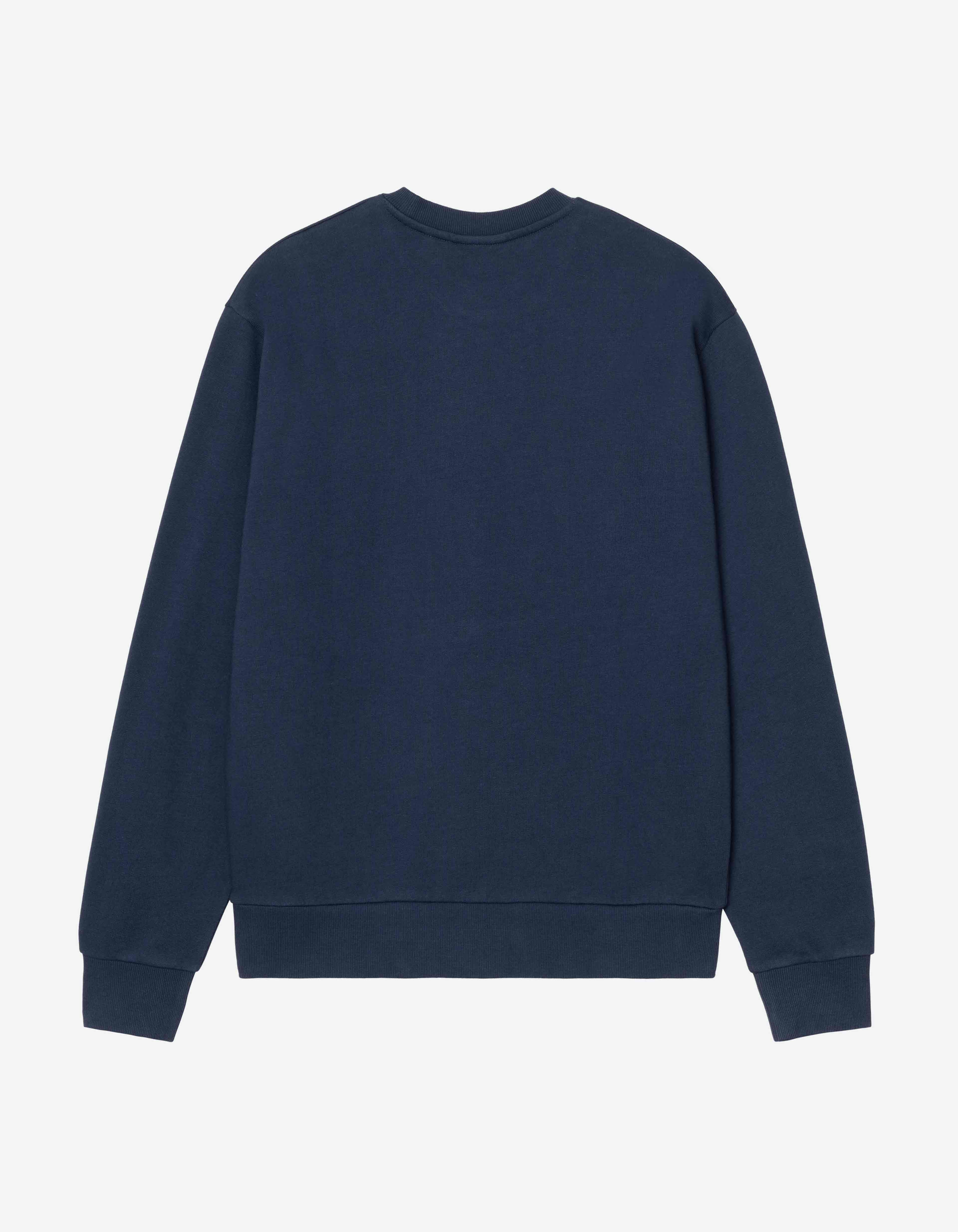 Sudadera Crew SCRIPT EMBROIDERY - Jupiter / White