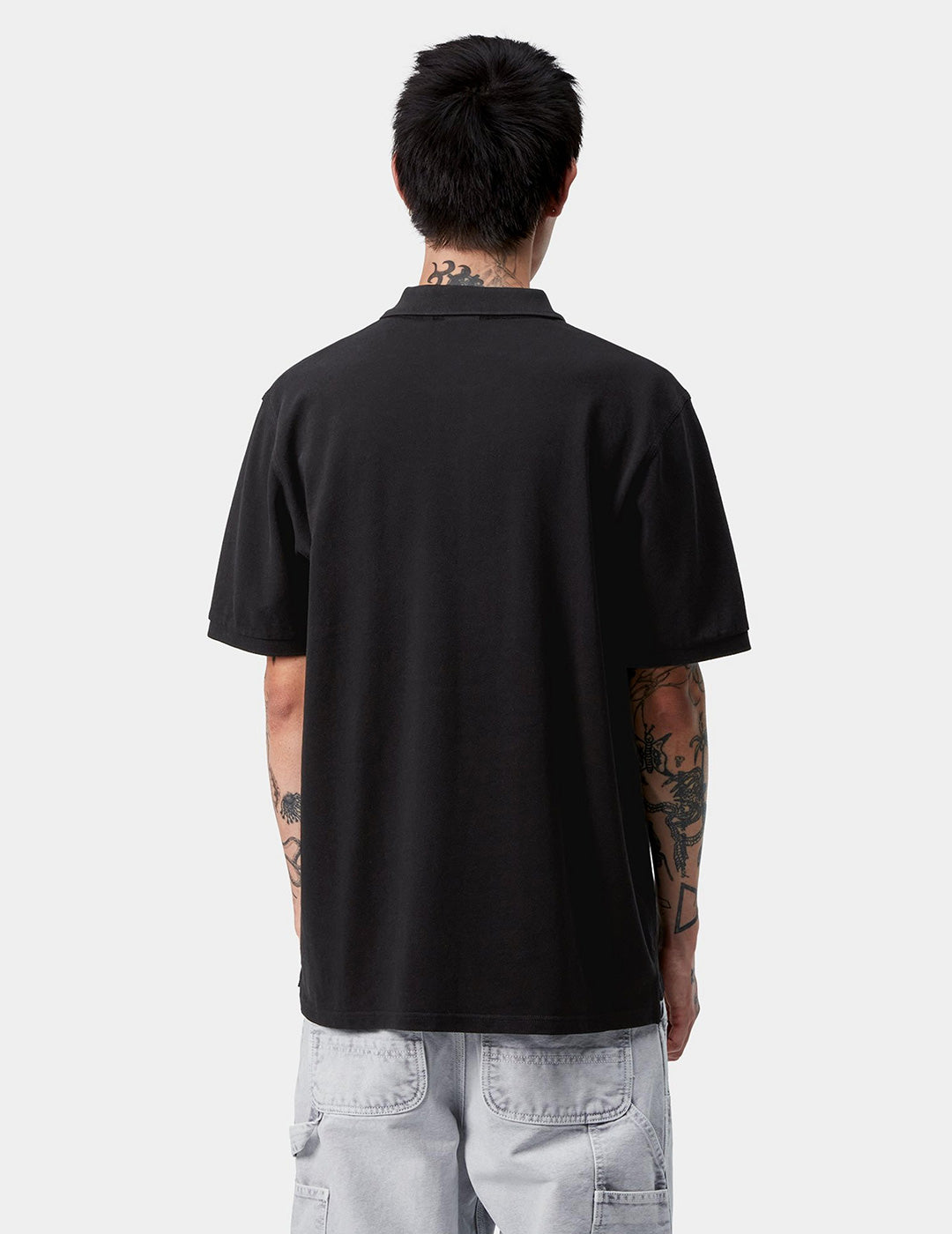 Polo CARHARTT WIP AMERICAN SCRIPT - Black
