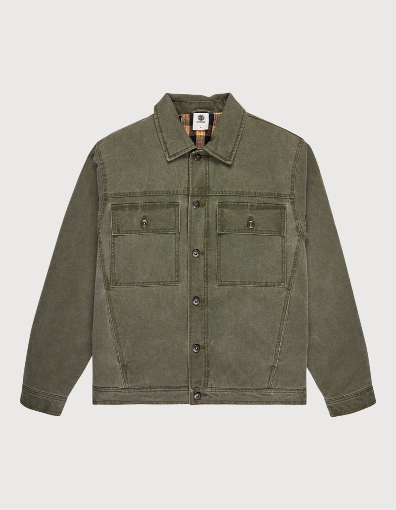 Cazadora ELEMENT TRUCKER CANVAS - Forest Night