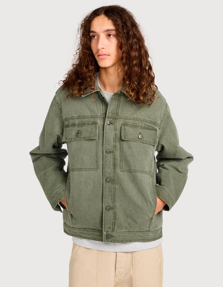 Cazadora ELEMENT TRUCKER CANVAS - Forest Night