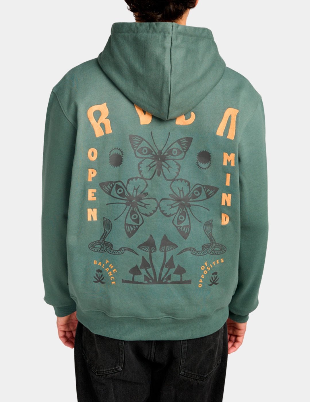 Sudadera Capucha RVCA BUTTERFLY POST - Lauren Wreath