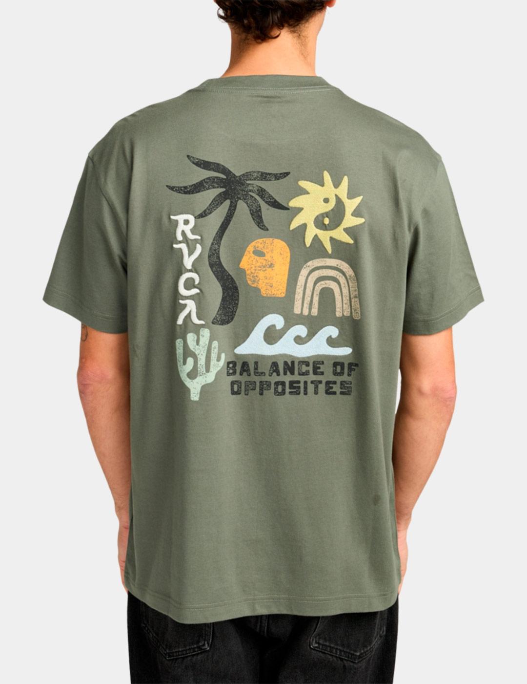 Camiseta RVCA DEEP THINK - Sage Leaf