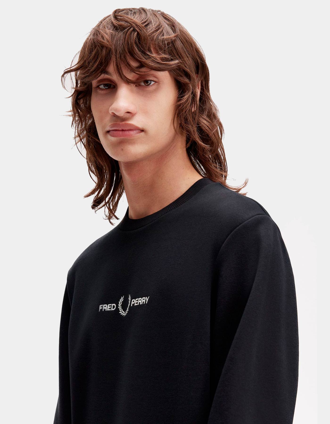 Sudadera Crew FRED PERRY M4727 - Black