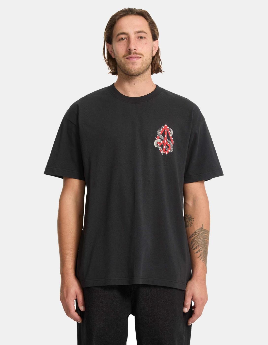 Camiseta VOLCOM SNAKE PEACE - Black