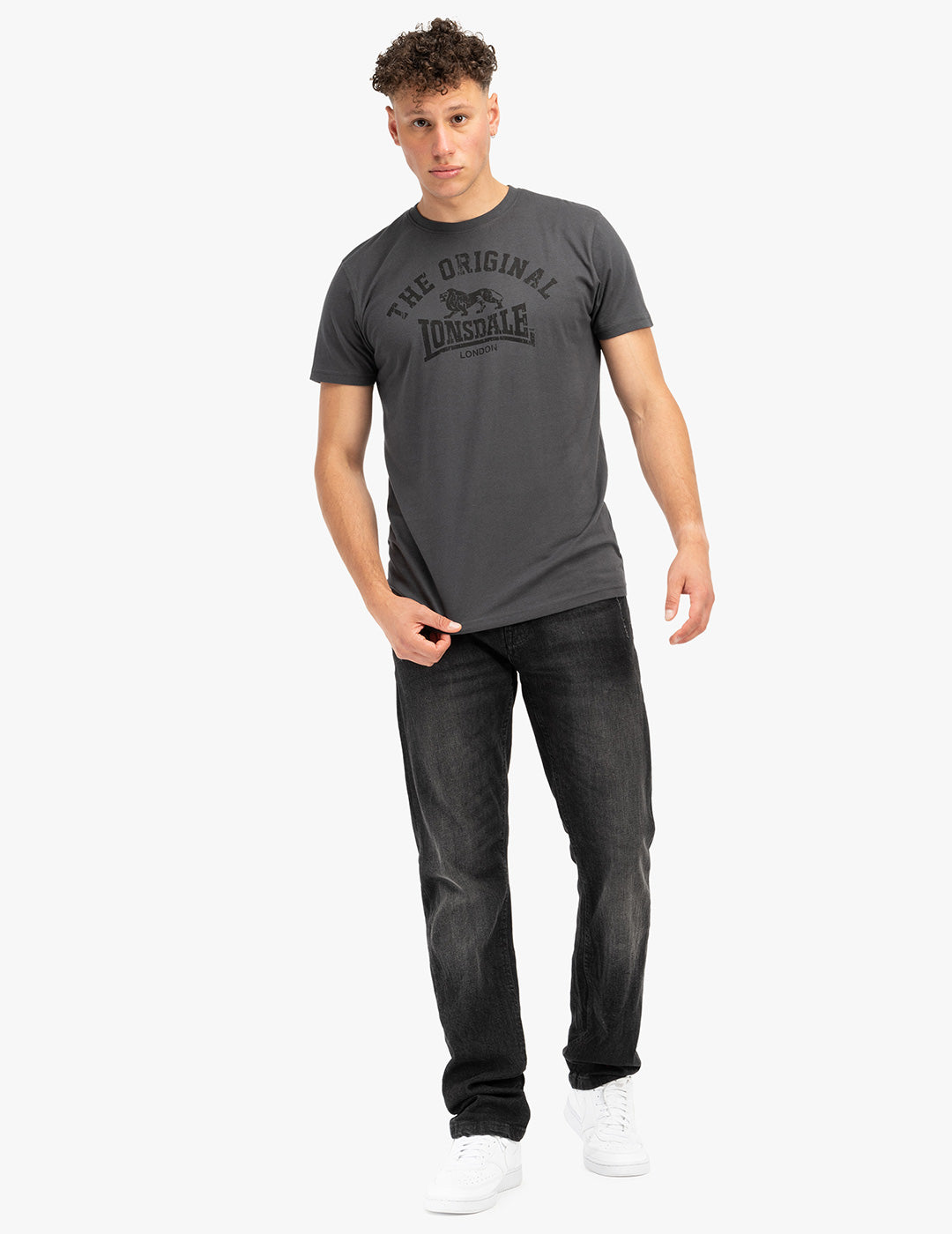 Camiseta LONSDALE ORIGINAL - Anthracite/Black