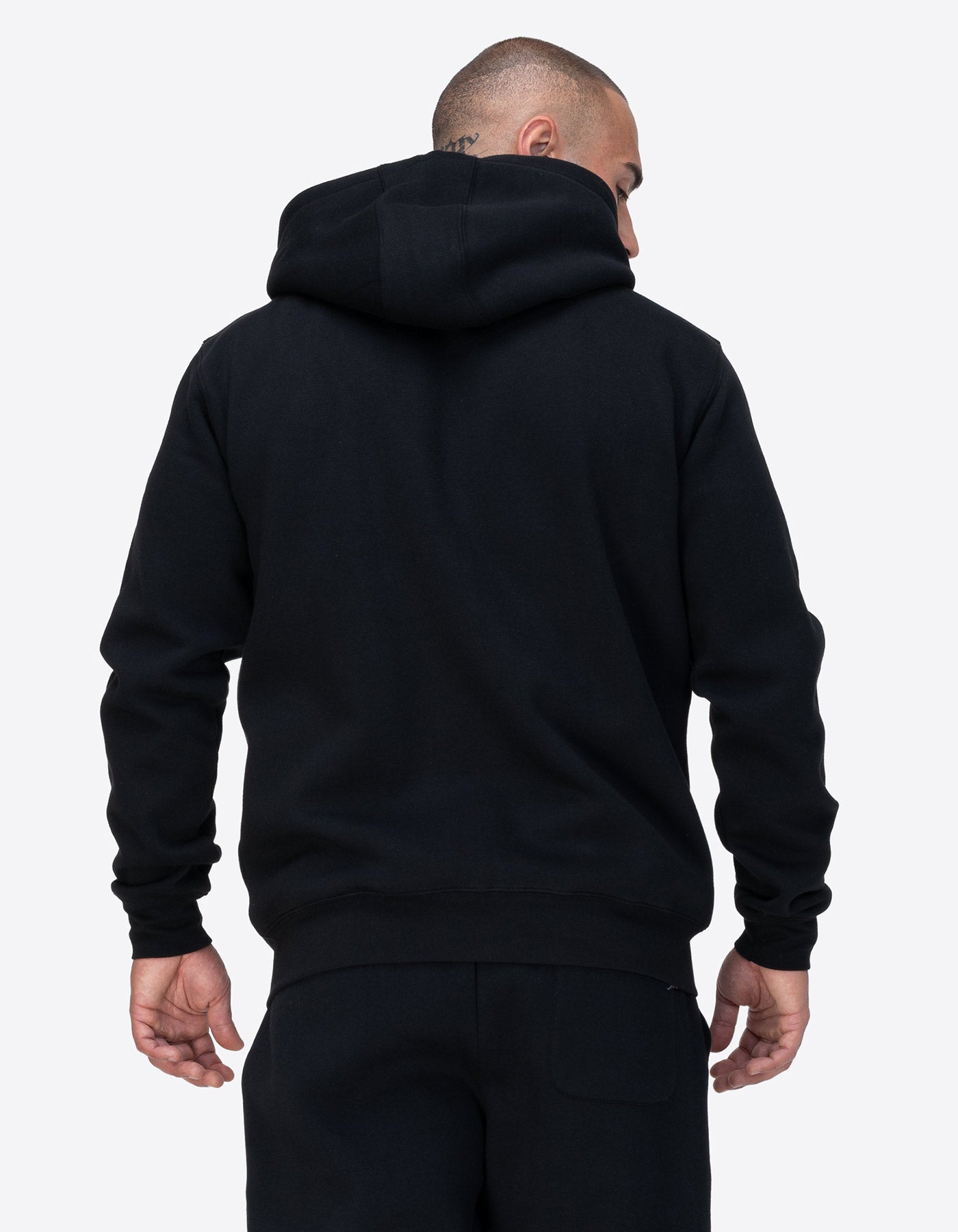 Sudadera Cap. Abierta LONSDALE GARRIGILL - Black/White/Red