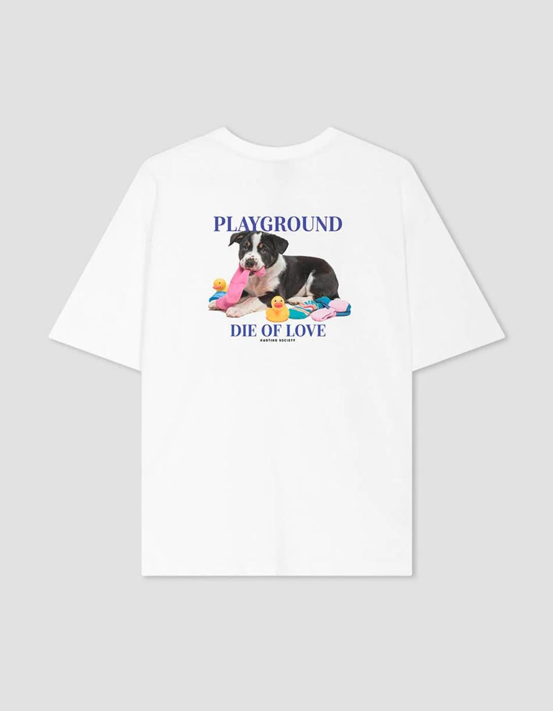 Camiseta KAOTIKO DIE OF LOVE - White