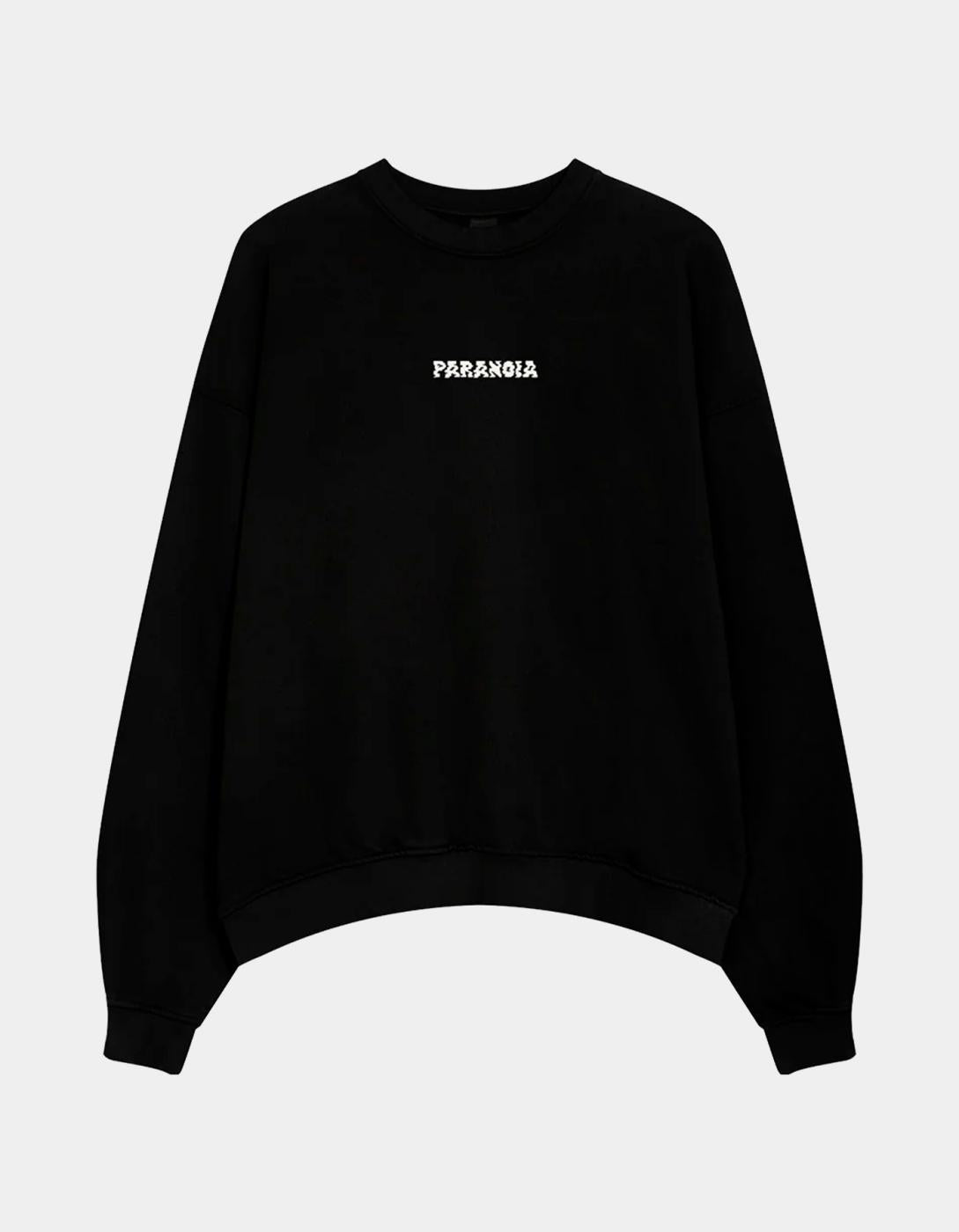 Sudadera KAOTIKO Crew WASHED PARANOIA - Black