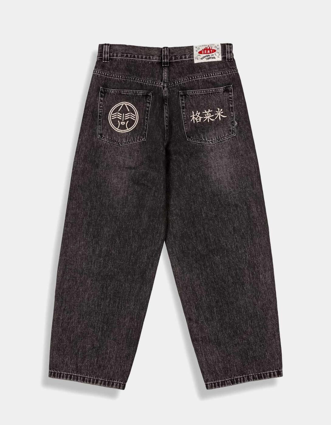Pantalón GRIMEY ROYAL PAW BIG BOY DNM - Washed Black