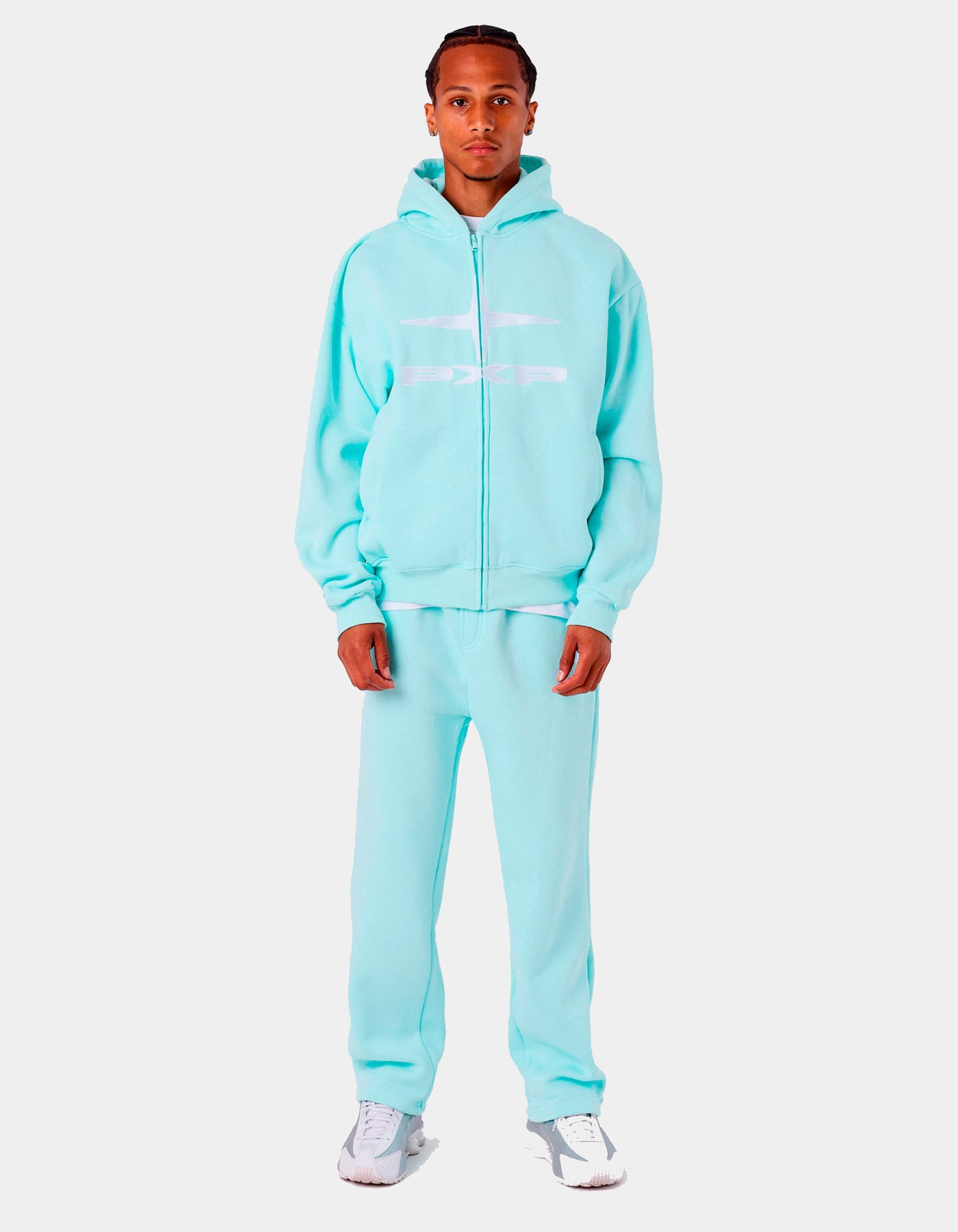 Sudadera Capucha Abierta PXP 2534000 - Menta