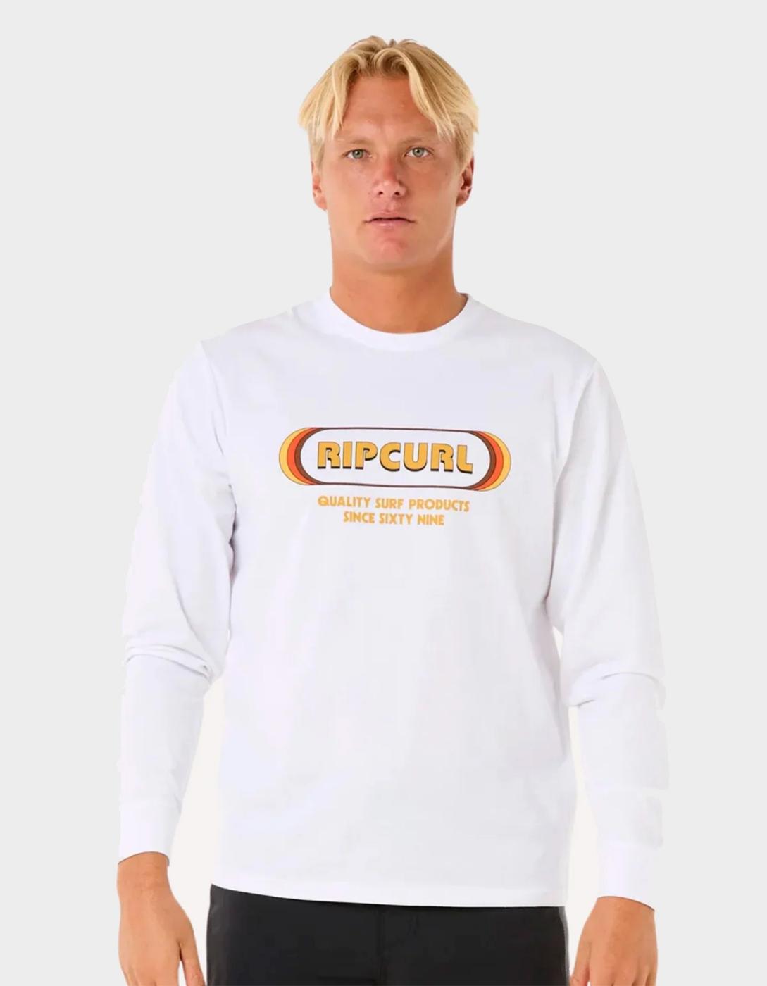 Camiseta RIP CURL ICONS OF SURF UPF LS - White
