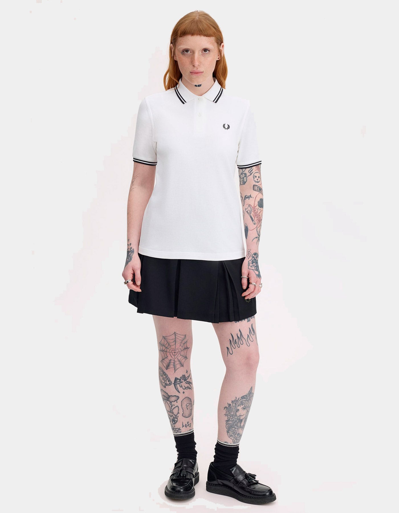 Polo FRED PERRY G3600 - White/Black