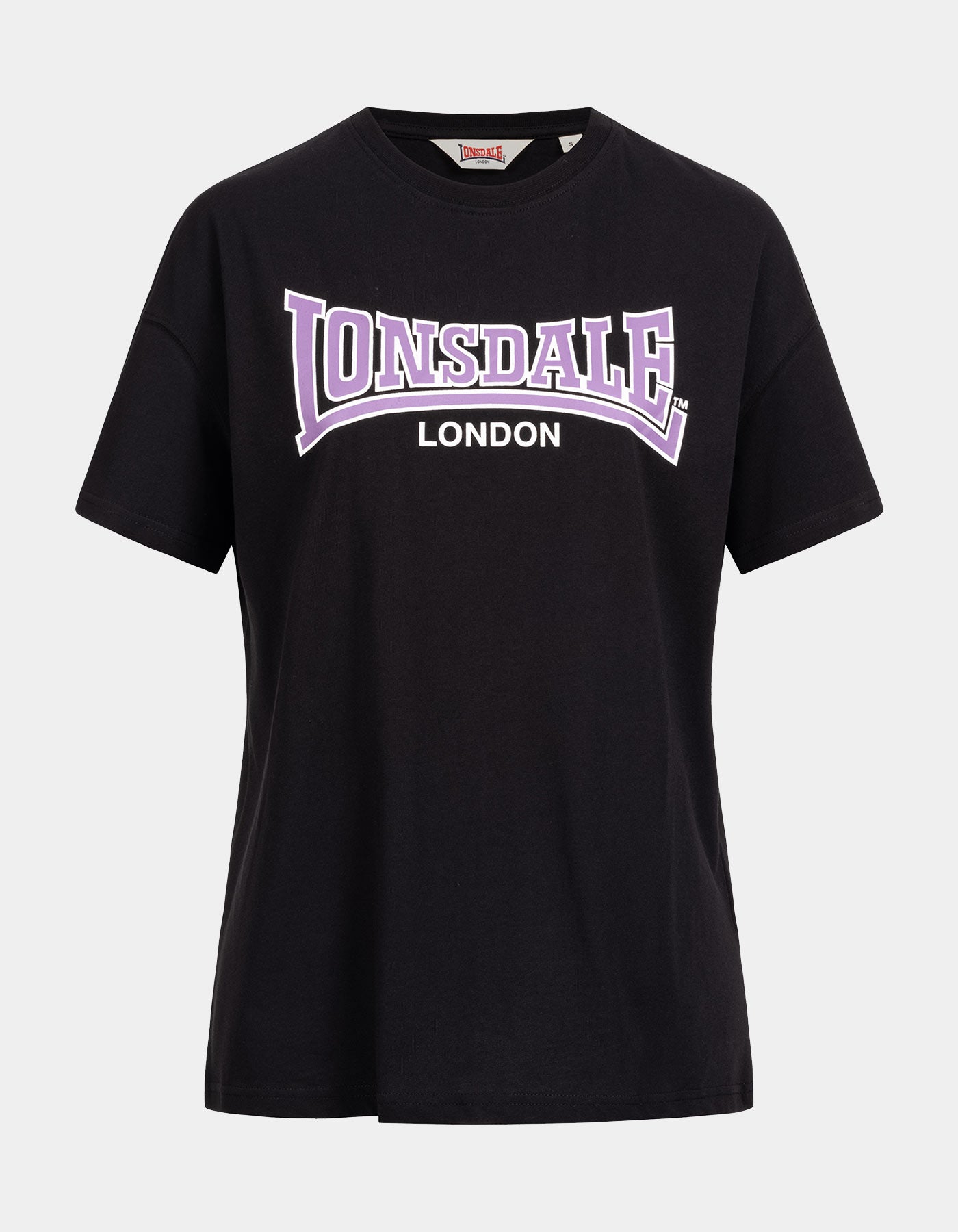 Camiseta W' LONSDALE OUSDALE - Black/Lillac/White
