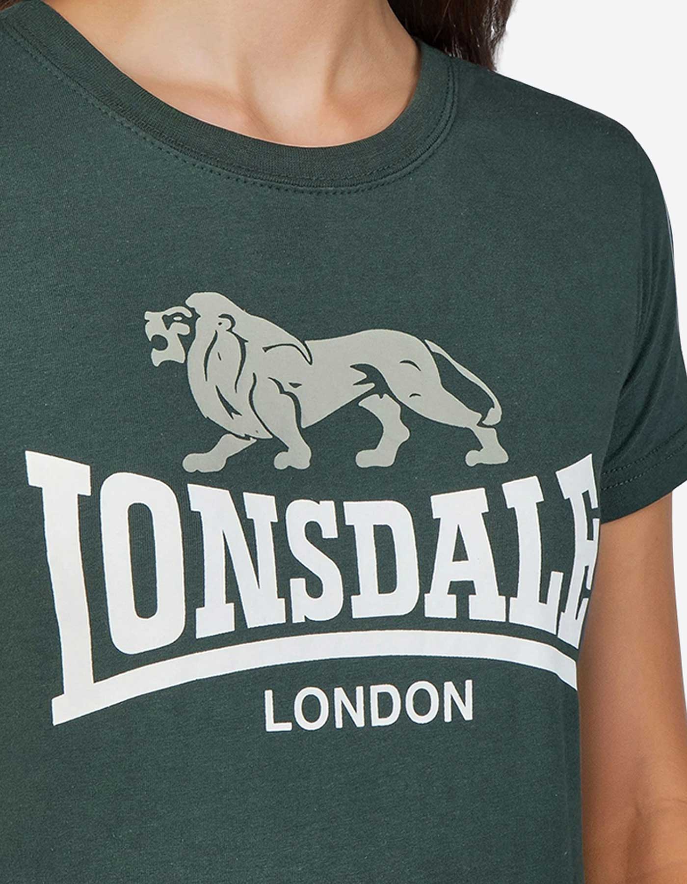 Camiseta LONSDALE W' SARSDEN - Green/White