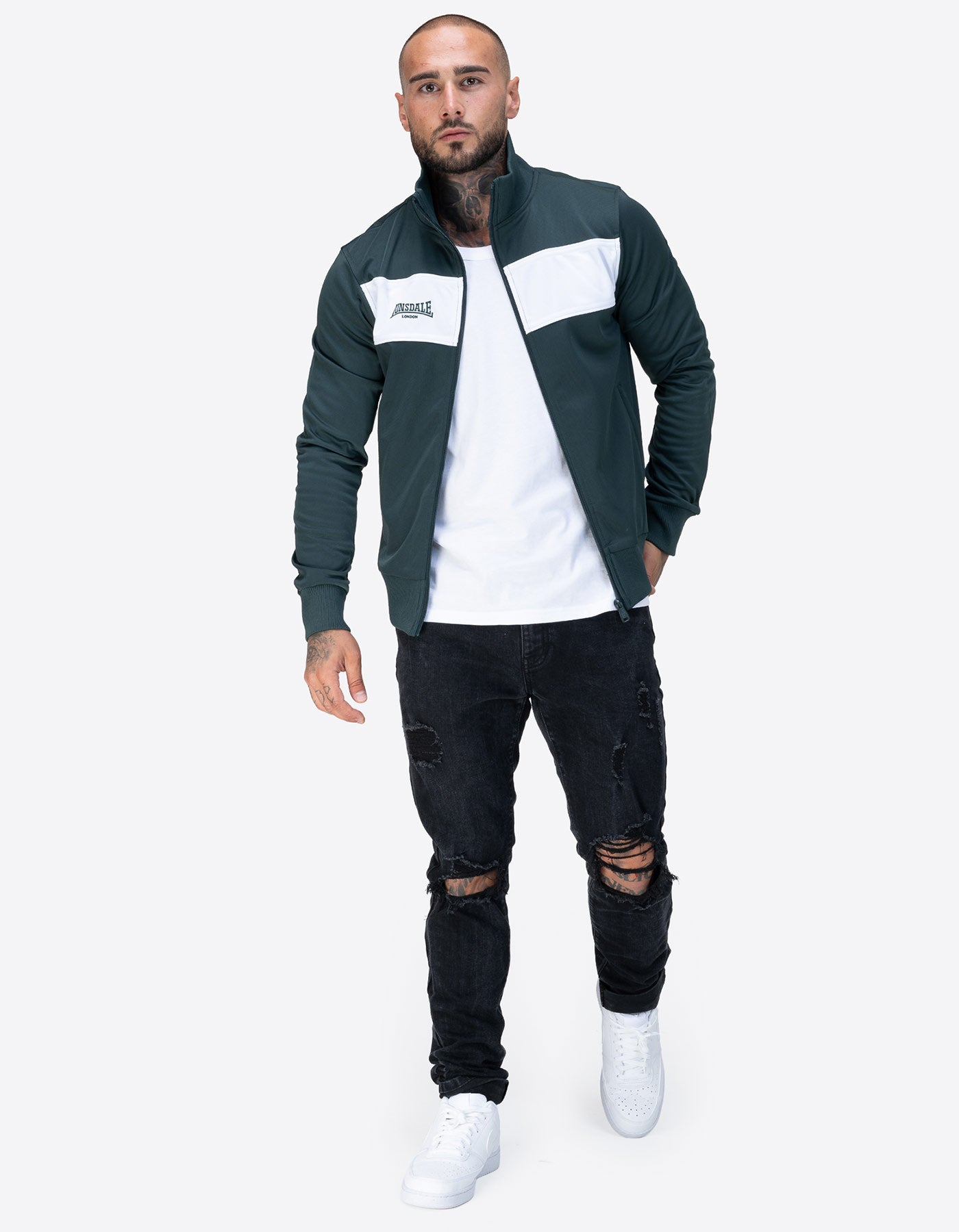 Chaqueta LONSDALE ALNWICK - Green/White