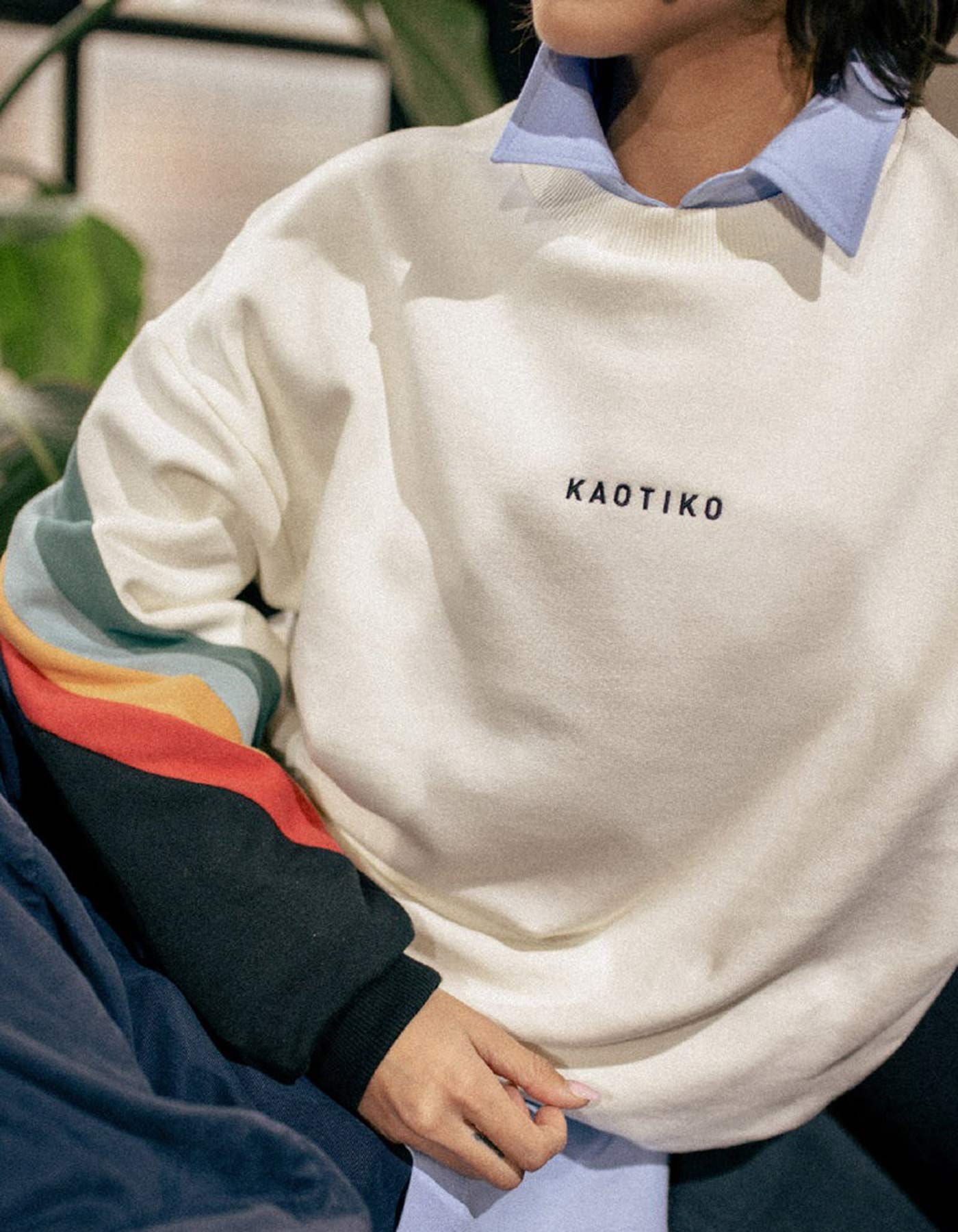 Sudadera KAOTIKO WALKER - Ivory/Heura/Steel/Saffron