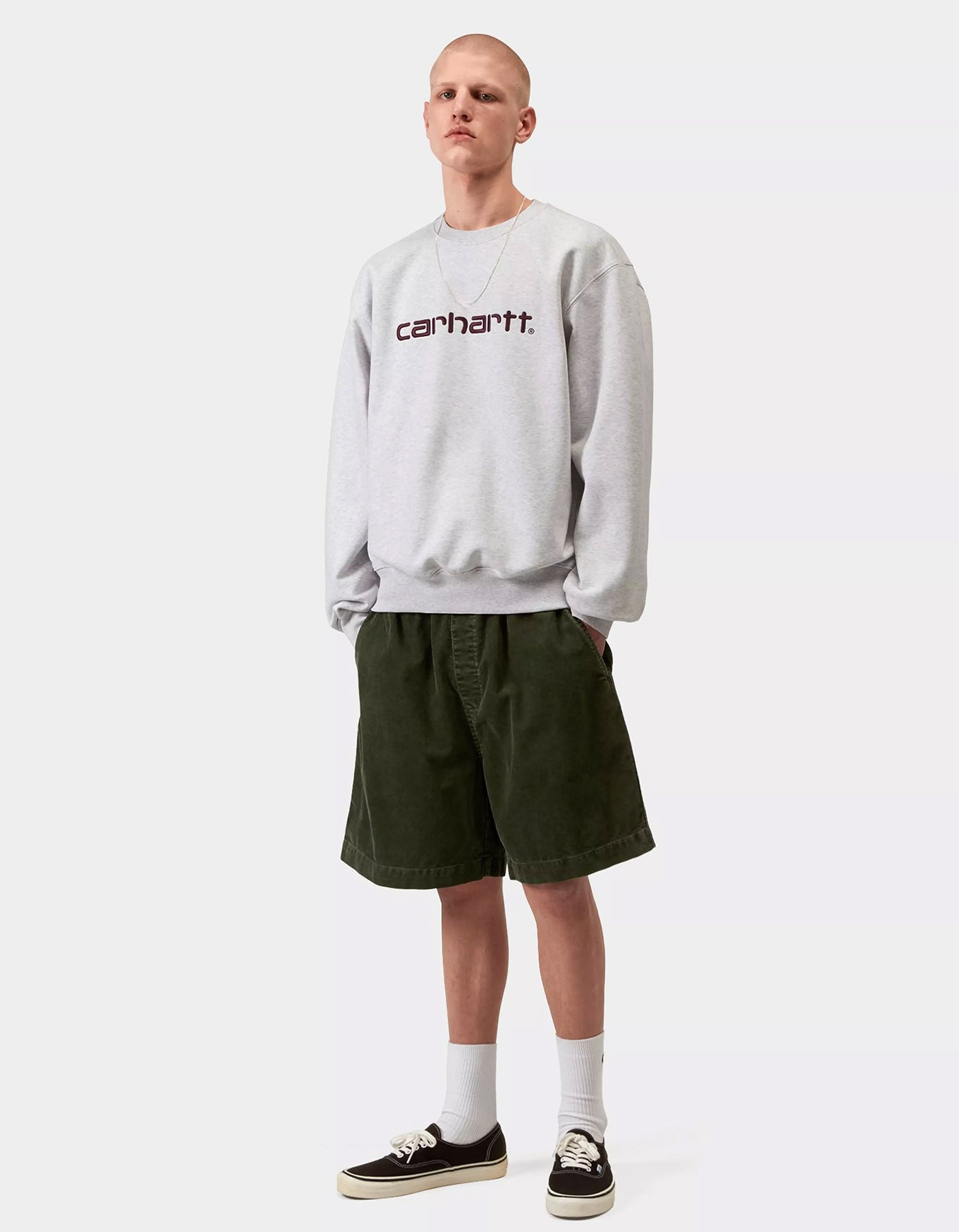 Sudadera Crew CARHARTT WIP SWEAT - Ash Heather / Cozy