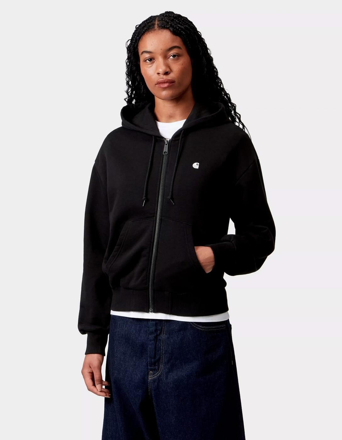 Sudadera CARHARTT WIP W' CASEY - Black / Silver