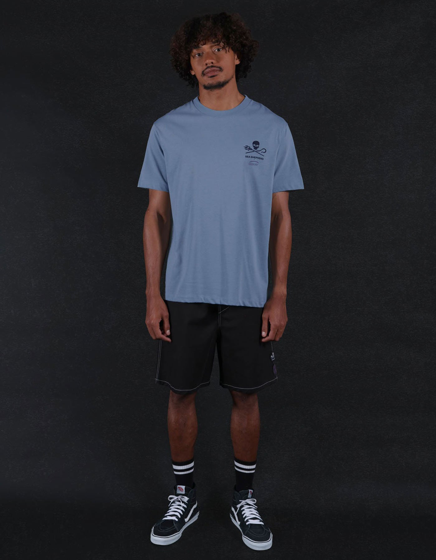 Camiseta OXBOW FISH - Stone Blue