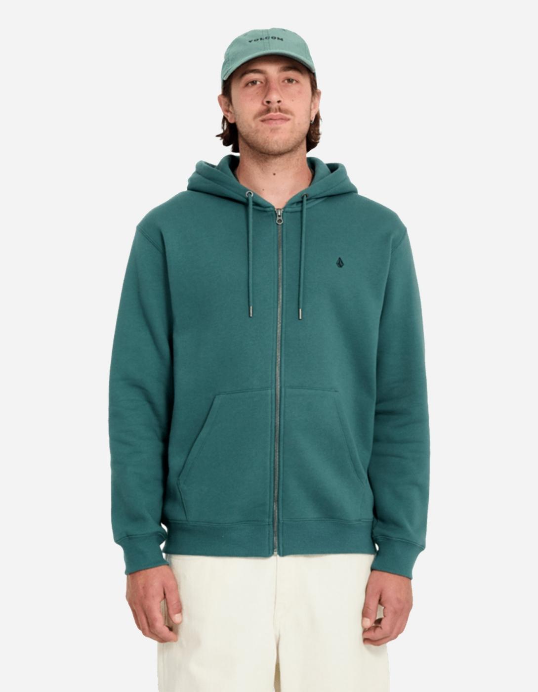 Sudadera Cap. Abierta SINGLE STONE - Rifle Green