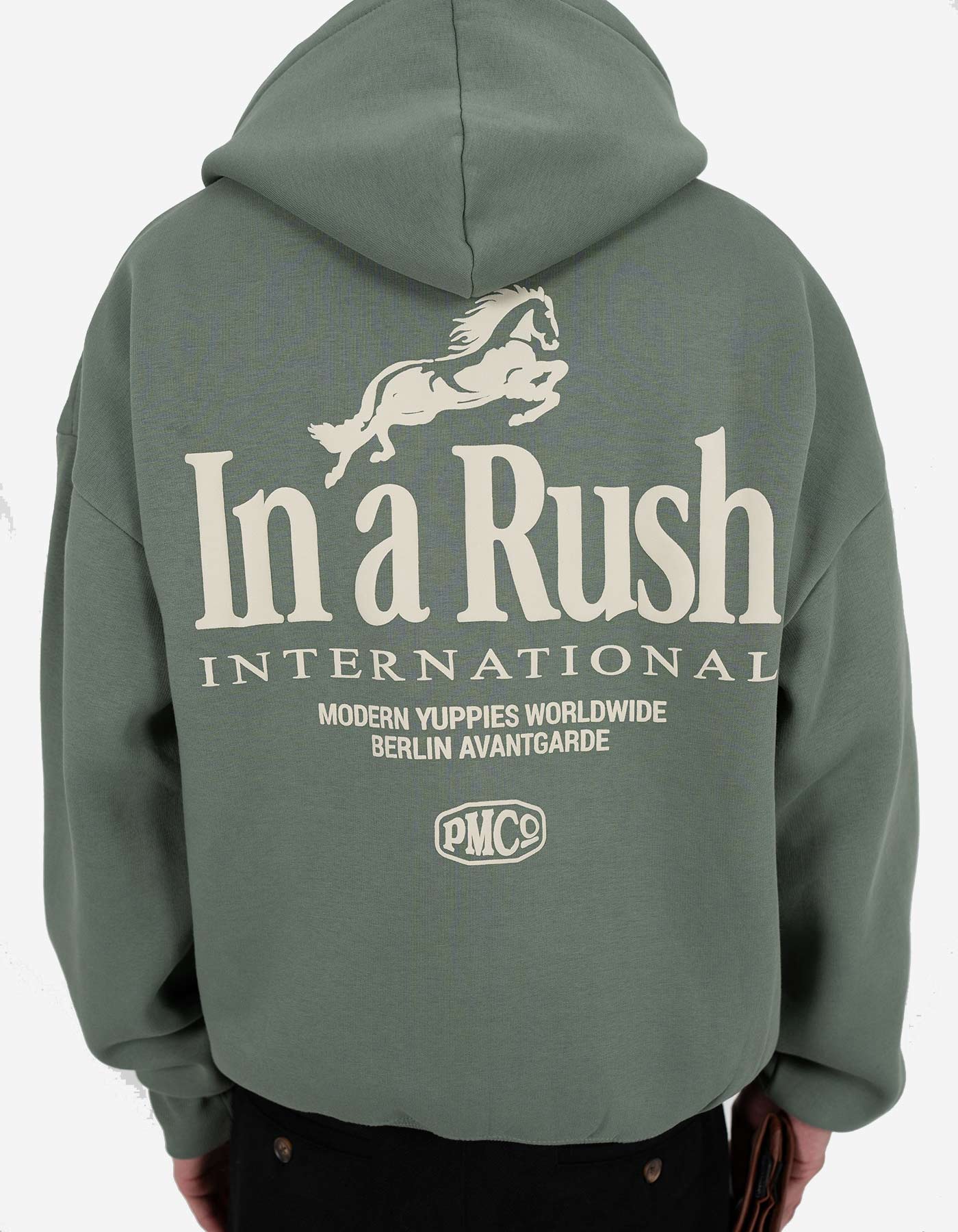 Sudadera PROHIBITED Capucha HORSE RACER - Green