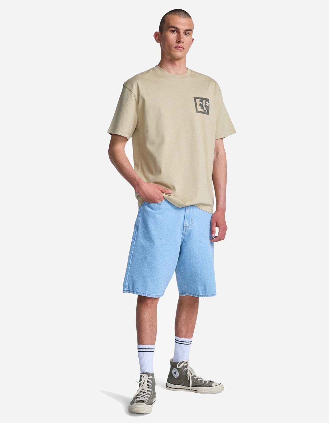 Camiseta RVCA FACE TO FACE - Khaki