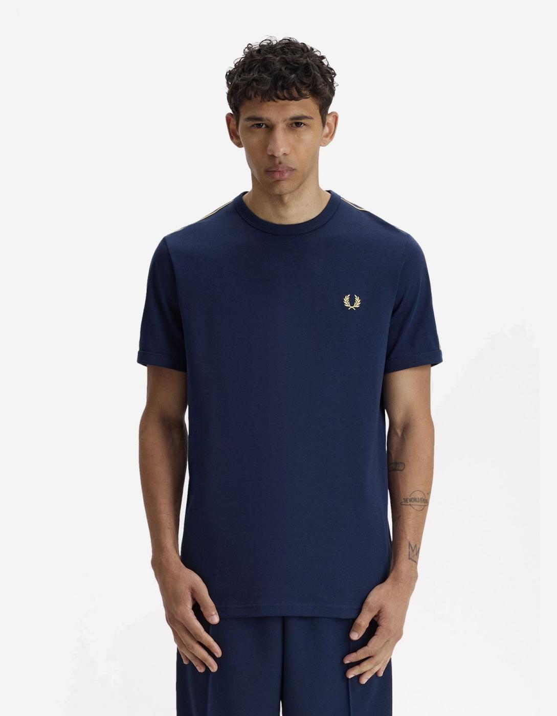 Camiseta FRED PERRY M4613 - Tennis Blue/Champagne