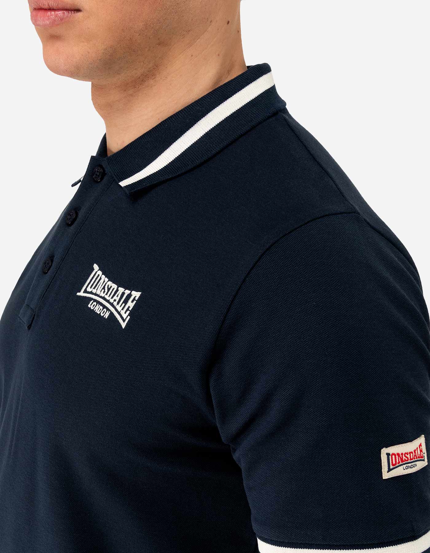 Polo LONSDALE CAUSTON - Dark Navy/Ecru