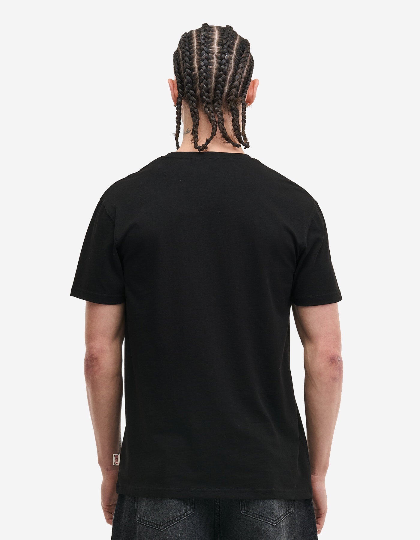 Camiseta LONSDALE AYCLIFFE - Black/Oxblood/Yellow