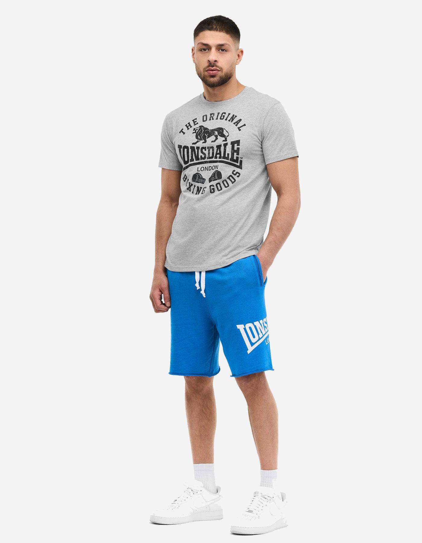 Camiseta LONSDALE GRINTON - Marl Grey/Black